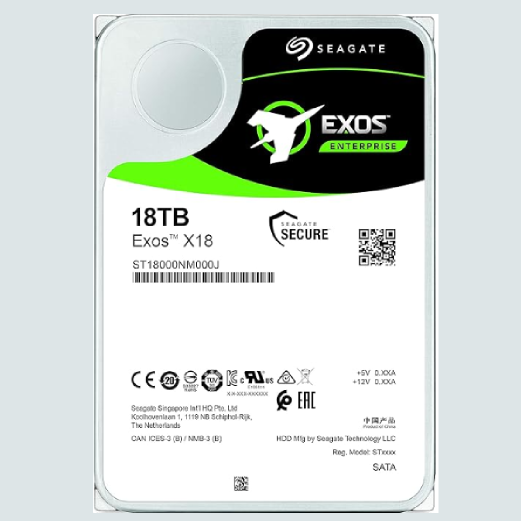 Seagate Exos 18TB Enterprise Hard Drive